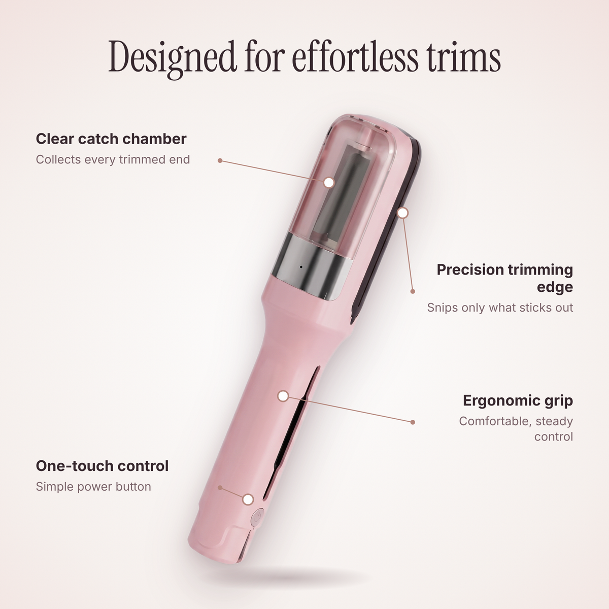 WaveTrim Glide ™ Mini Split-End Hair Trimmer